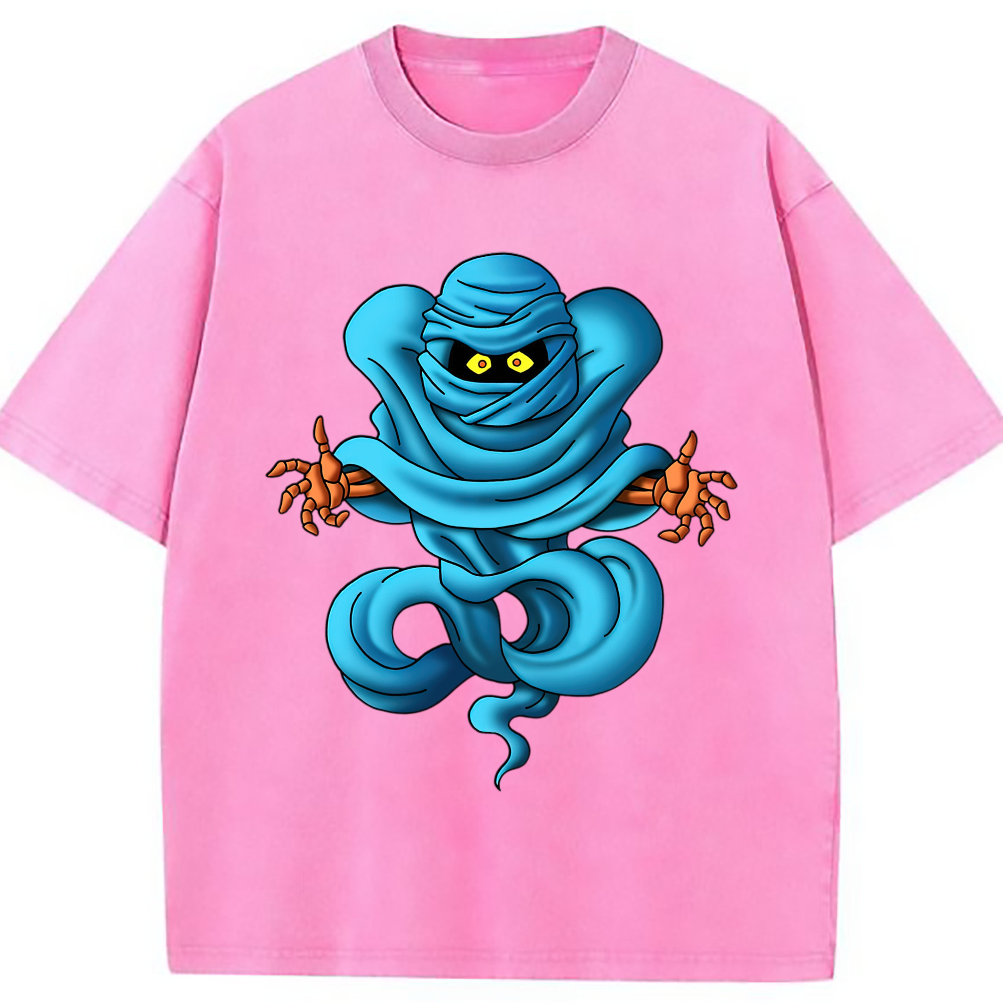 （画像用） ドラゴンクエスト Doragon Kuesuto Dragon Quest 綿100% ヴィンテージ風 半袖Tシャツ（フロントプリント）